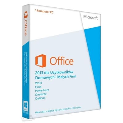 Microsoft Office 2013 Dom i Firma (Home and Business) PKC-BOX PL 